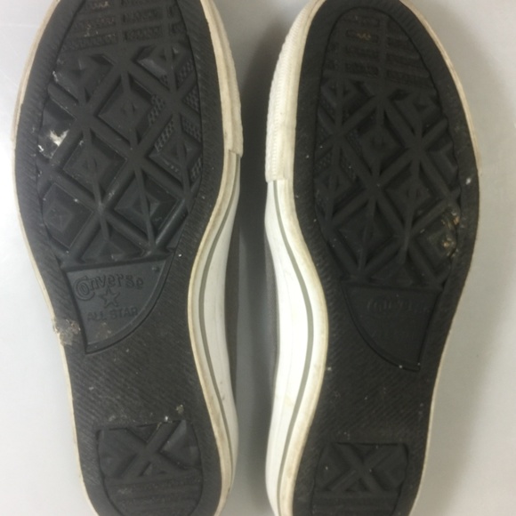 Converse All Star Gray Low Rise Kicks Womens 7 - Picture 7 of 8